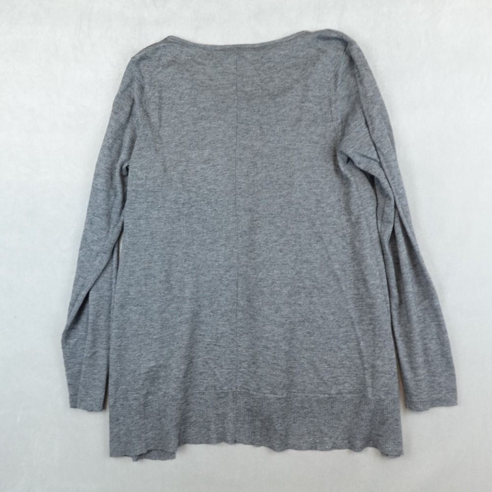 Eileen Fisher Sweater Alpaca Merino Tencel Womens S Pullover Lagenlook Boxy Gray - Picture 6 of 7